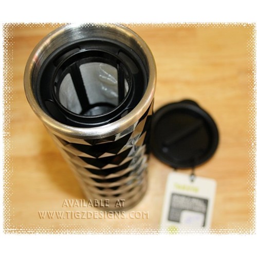 TAKEYA Double Wall Stainless Tea/Coffee Tumbler w/Infuser - 16oz